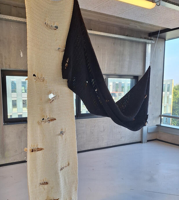 Naked on the catwalk